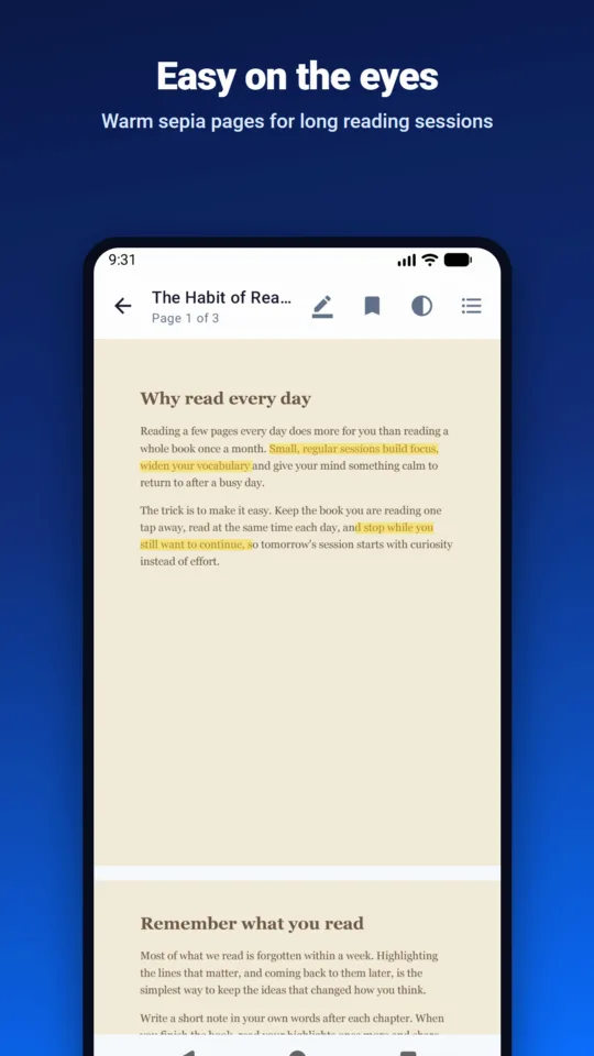 SaralReader: Easy on the eyes